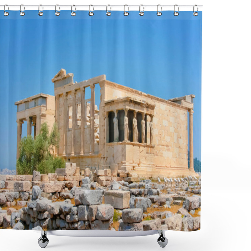 Personality  Caryatids In Erechtheum, Acropolis Shower Curtains