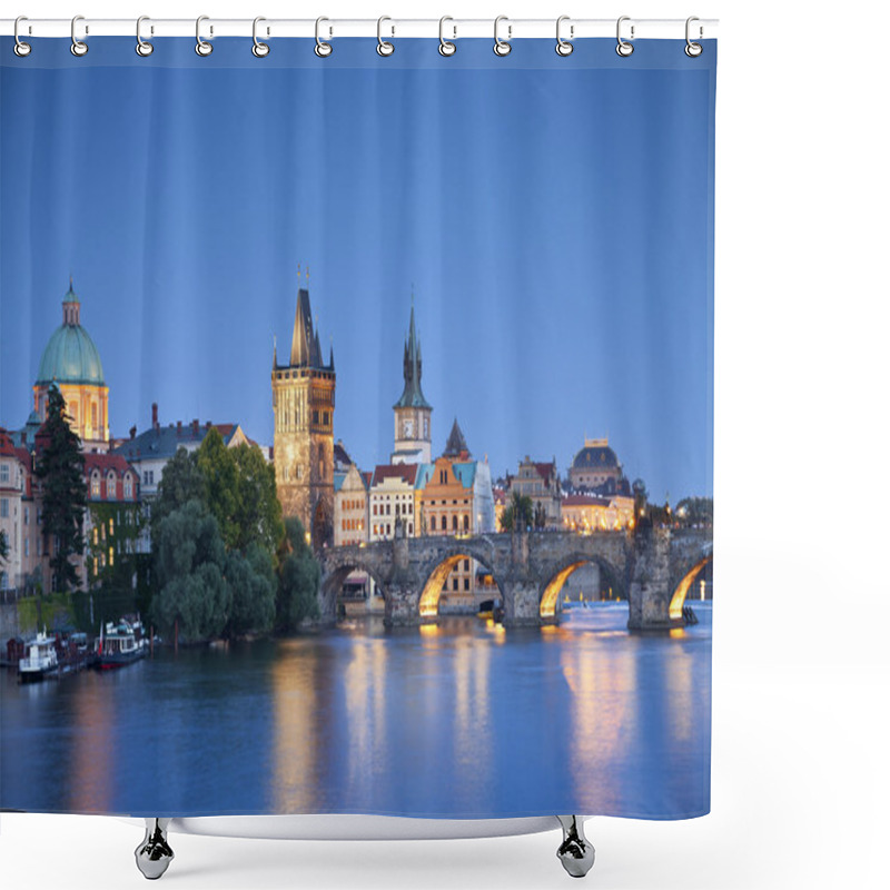 Personality  Prague. Shower Curtains