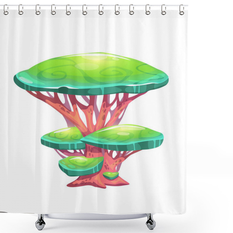 Personality  Fantasy Cartoon Mushroom. Shower Curtains