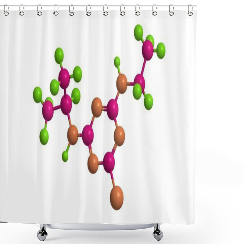 Personality  Molecular Structure Of Atrazine  Shower Curtains