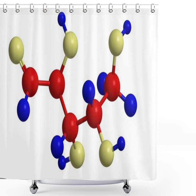 Personality  Molecular Structure Of Ribose Shower Curtains