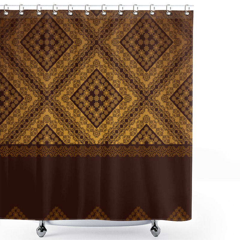 Personality  Indian Henna Mandala Design Shower Curtains