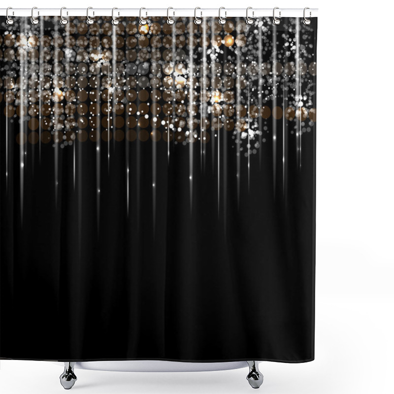 Personality  Disco Light Rain Stars Abstract Dance Background Shower Curtains