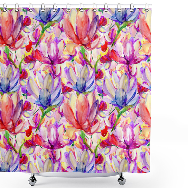 Personality  Magnolia And Orchid. Shower Curtains