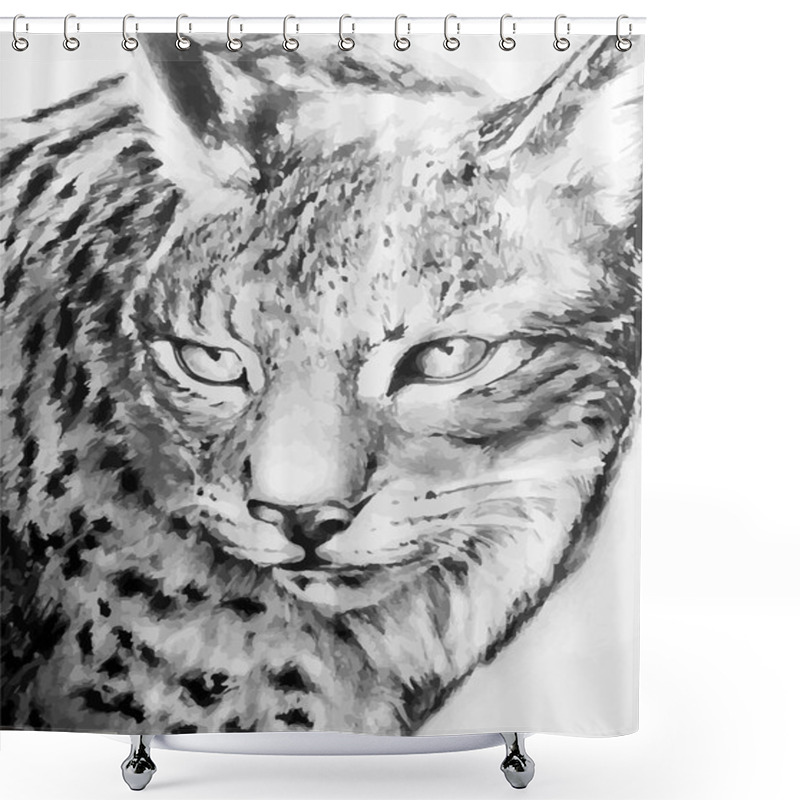 Personality  Lynx Shower Curtains