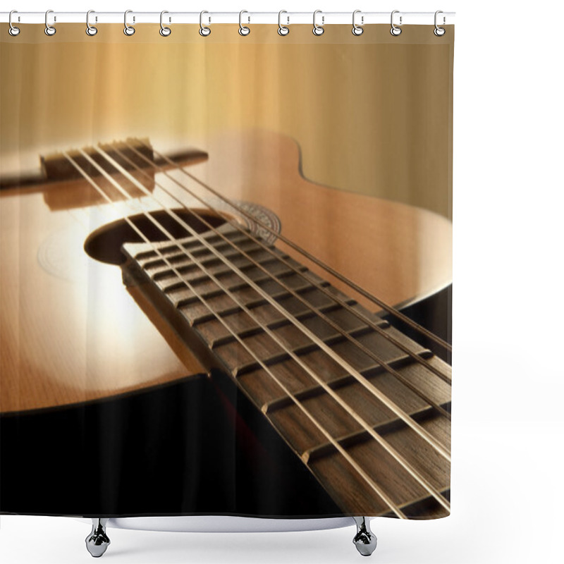 Personality  Acoustic Guitar Shower Curtains