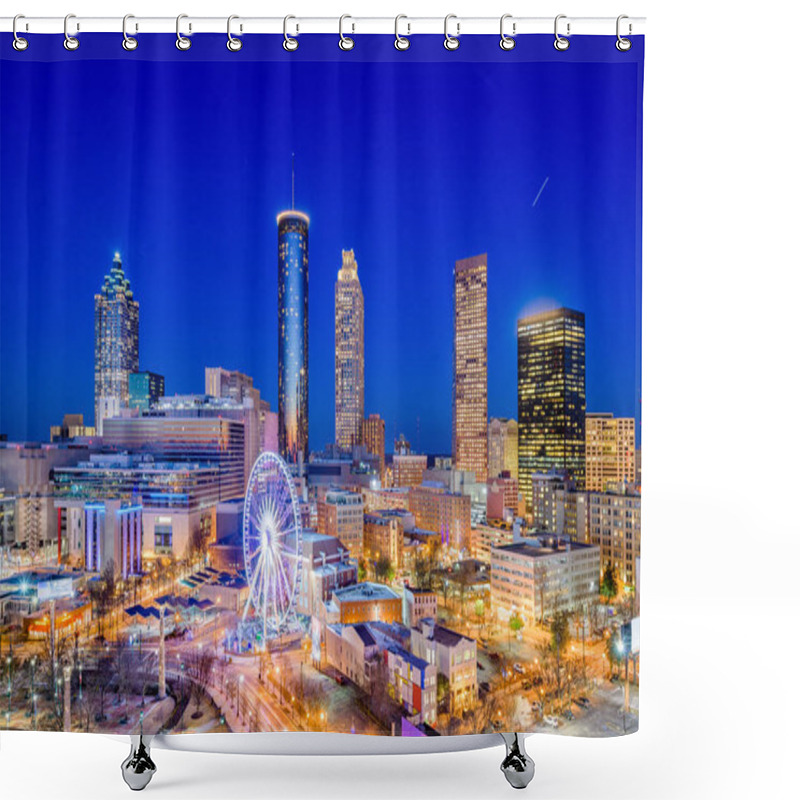 Personality  Atlanta, Georgia, USA Downtown City Skyline. Shower Curtains