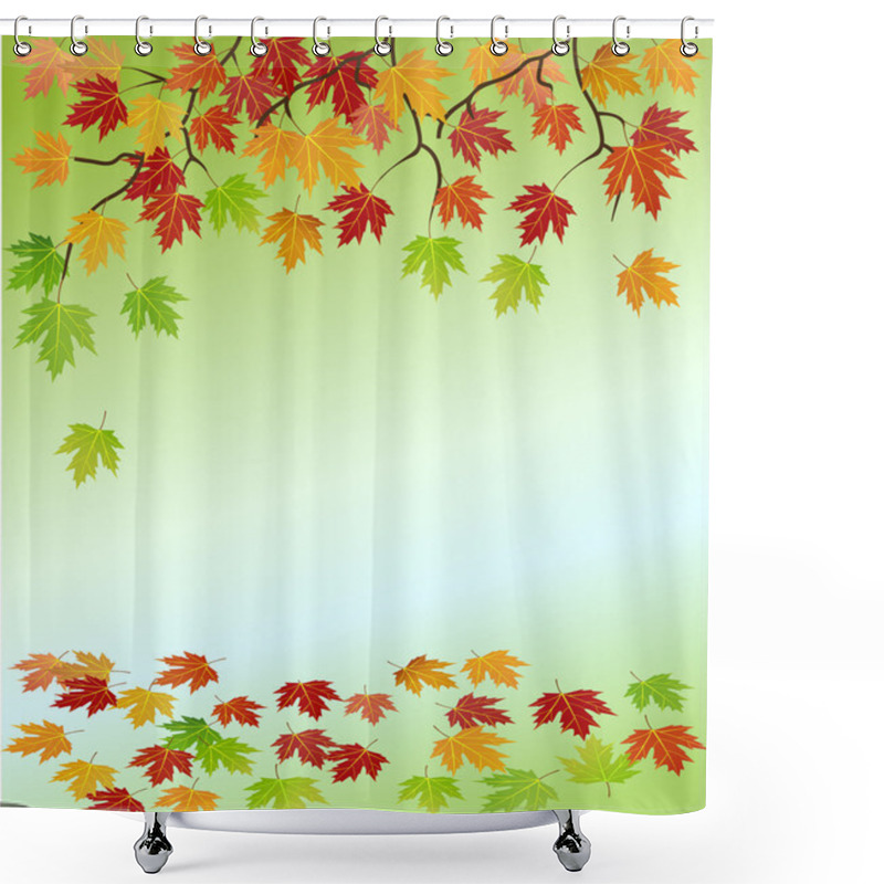 Personality  Maple Leaf Shower Curtains