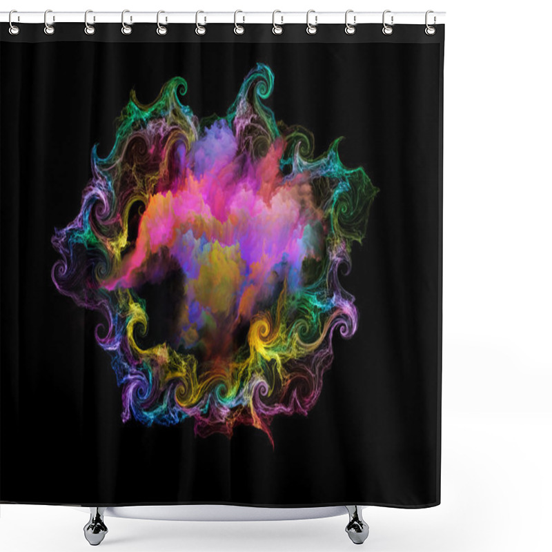 Personality  Dance Of Elements Shower Curtains