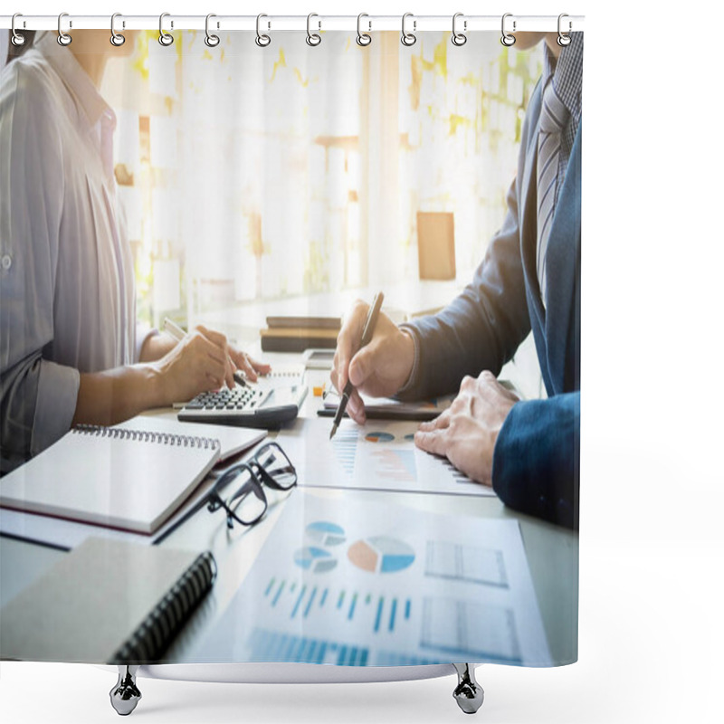 Personality  Business People At Office Shower Curtains