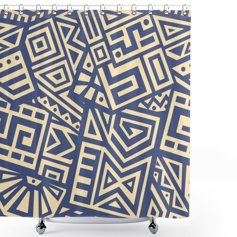 Personality  Aztec Vector Seamless Pattern Shower Curtains