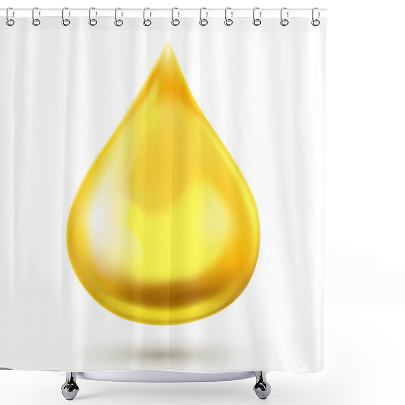 Personality  Oil Drop. Vector Illustration Shower Curtains