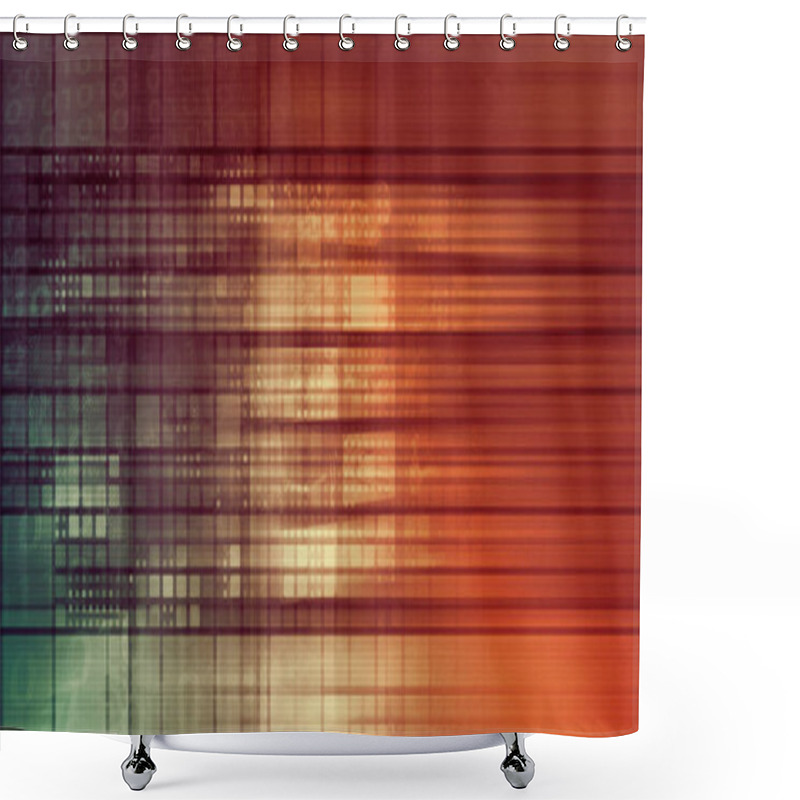 Personality  Data Privacy Concept Art Shower Curtains