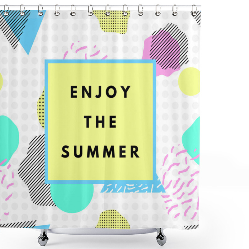 Personality  Summer Hipster Boho Chic Background Shower Curtains