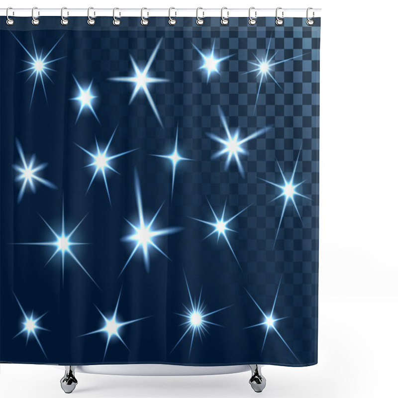 Personality  Set Of Stars Shower Curtains