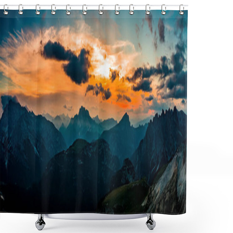 Personality  Panorama National Nature Park Tre Cime In The Dolomites Alps. Be Shower Curtains