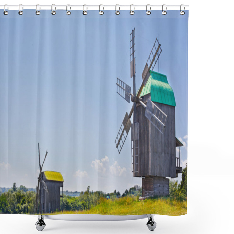 Personality  Old mill shower curtains