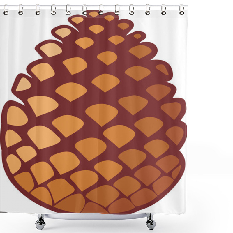 Personality  Pine Cone Shower Curtains