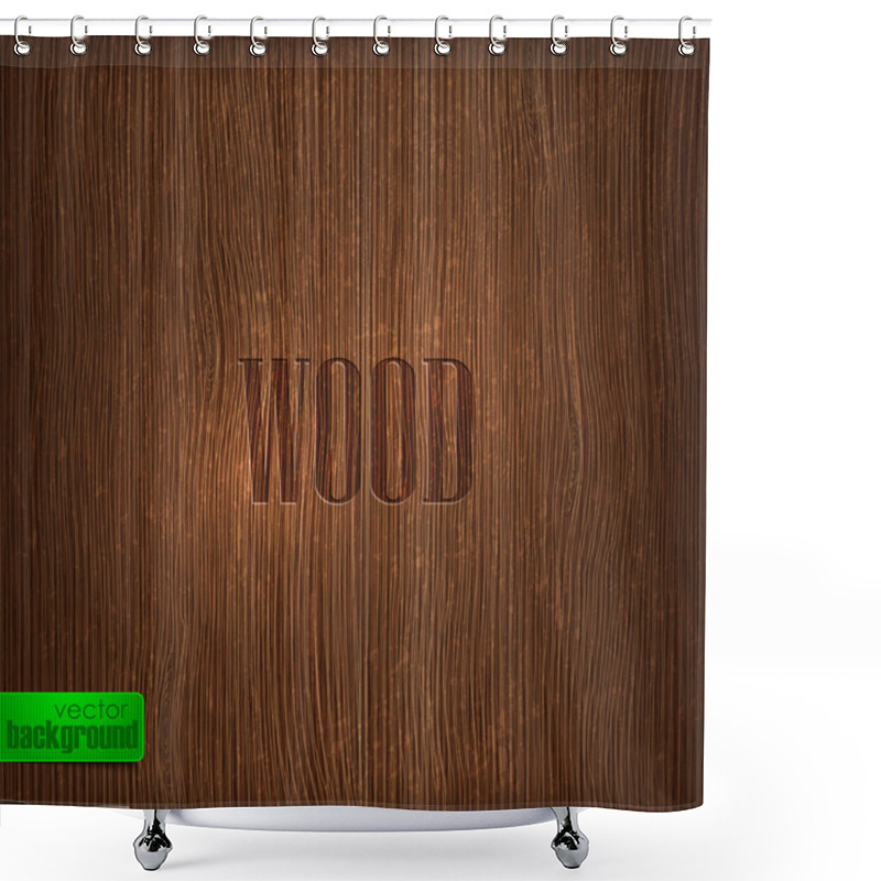 Personality  Wood Texture. Shower Curtains