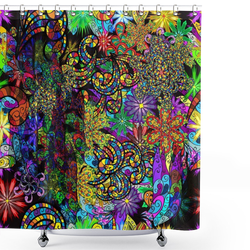 Personality  Seamless Texture Shower Curtains