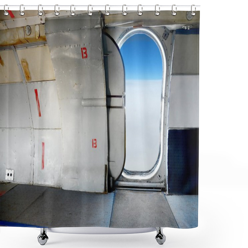 Personality  Plane Interior Shower Curtains