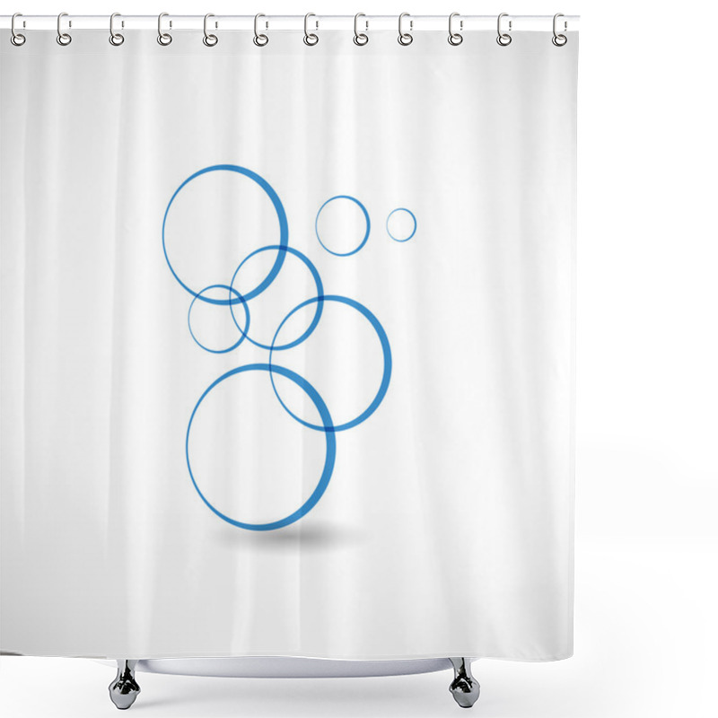 Personality  Bubble Blower Icon Shower Curtains