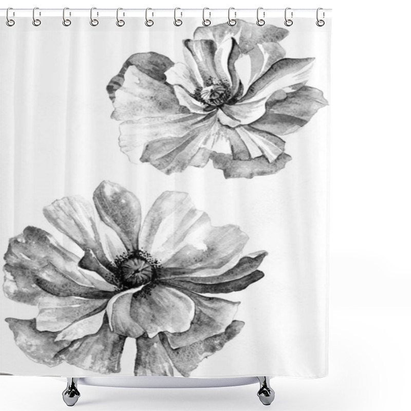 Personality  Background With A Flowers Shower Curtains