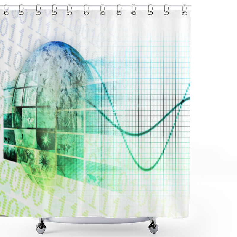 Personality  Global Business Technology Shower Curtains