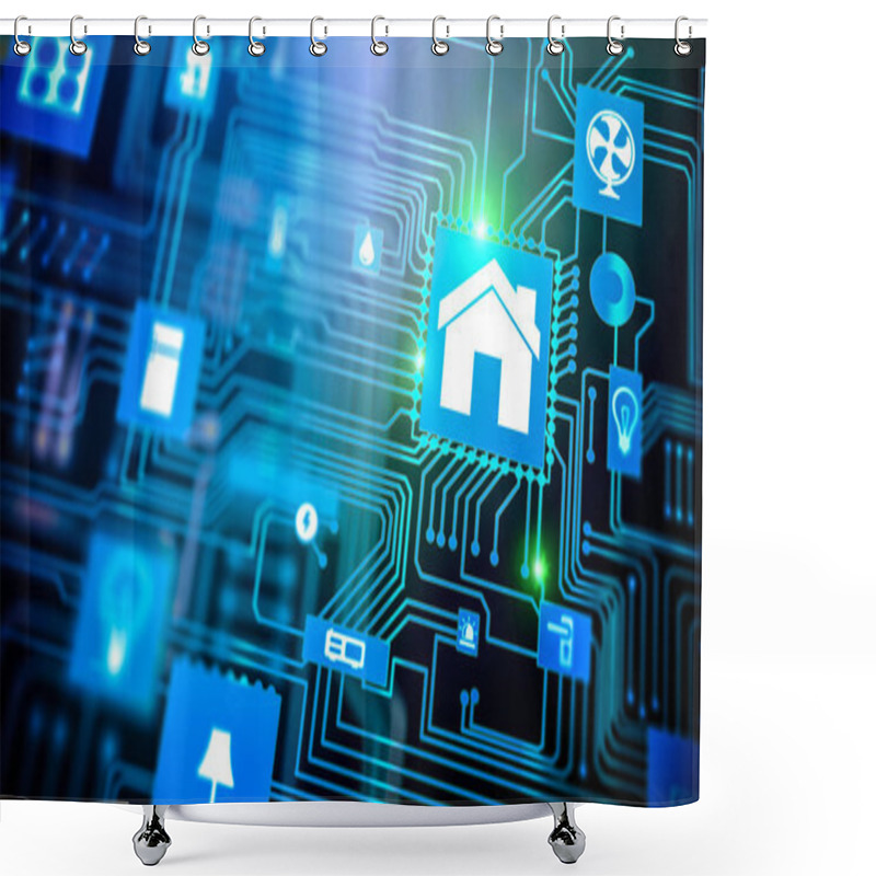 Personality  Smart Home Device - Home Control Shower Curtains