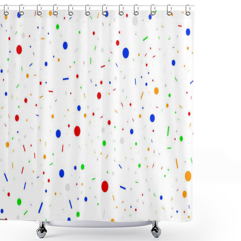 Personality  Seamless Abstract Background For Celebration, Event, Ceremony, Birthday, Party And Other Purposes. Vector Design. Shower Curtains