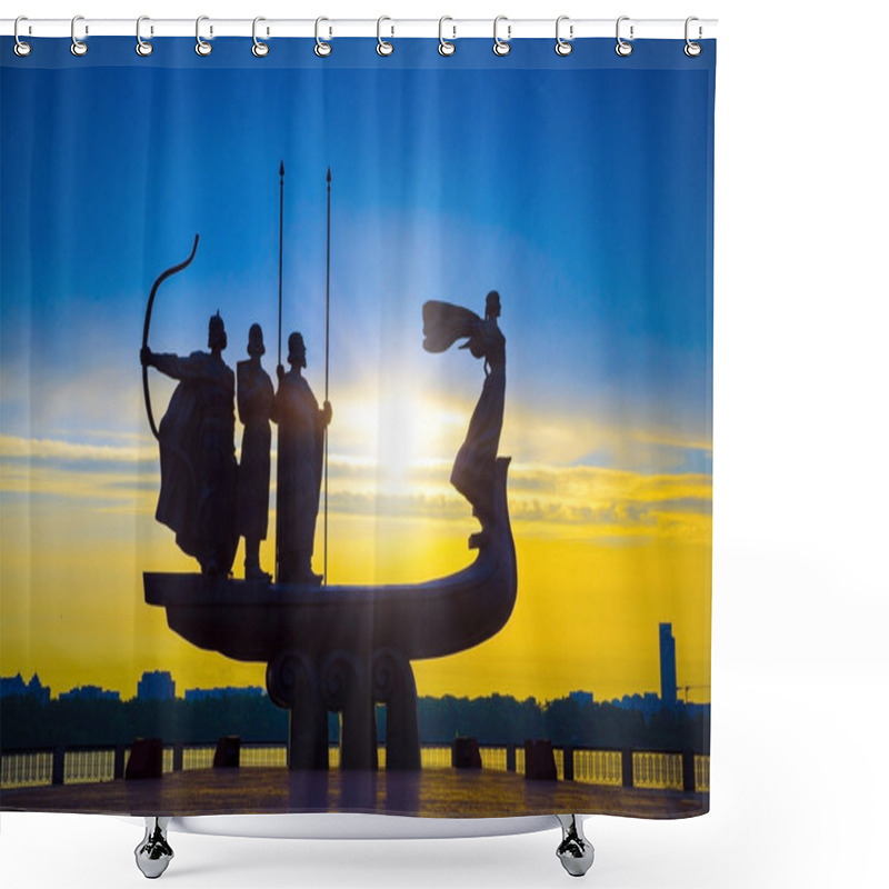 Personality  Founders Of Kiev Monument Shower Curtains