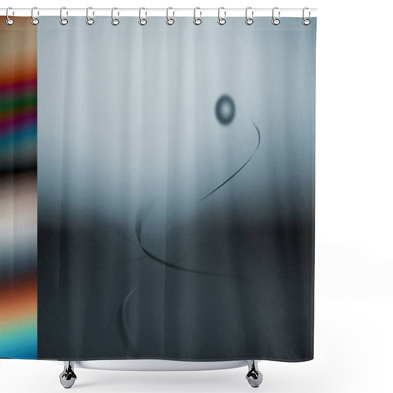 Personality  Modern Geometric Art. 3D Rendering. Shower Curtains