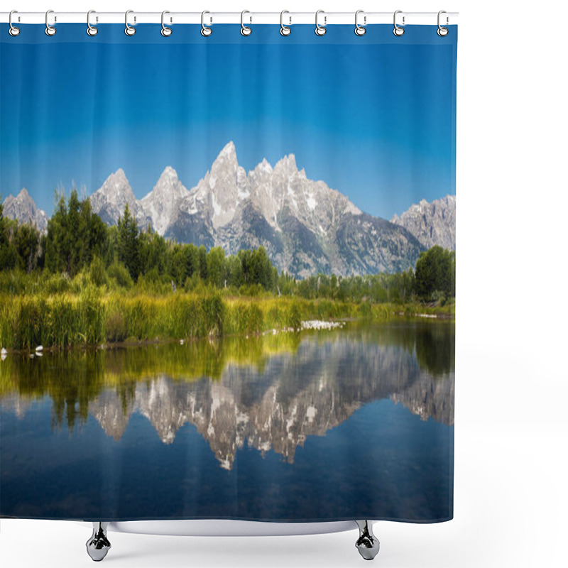 Personality  This Is The Picture Of Grand Teton National Park, Jackson Hole, Wyoming, During Daytime. Shower Curtains