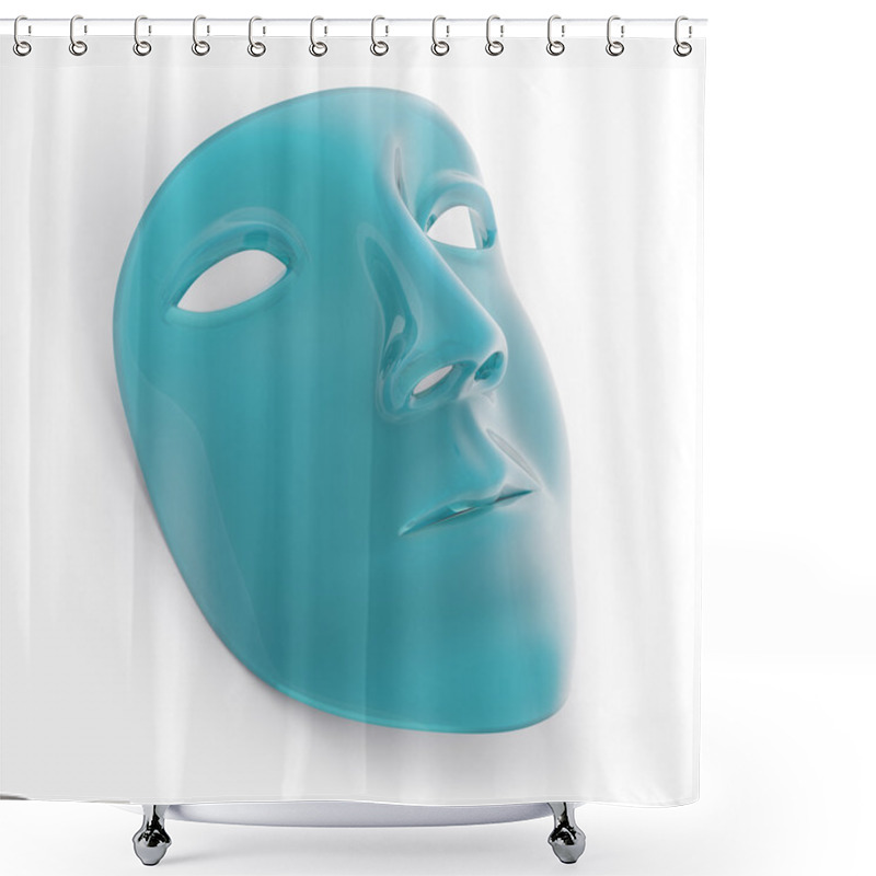 Personality  Mask Shower Curtains