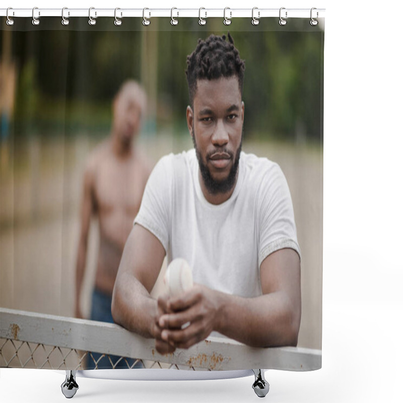 Personality  Handsome Baseball Player  Shower Curtains