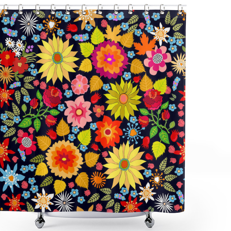 Personality  Bright Autumn Lawn. Shower Curtains