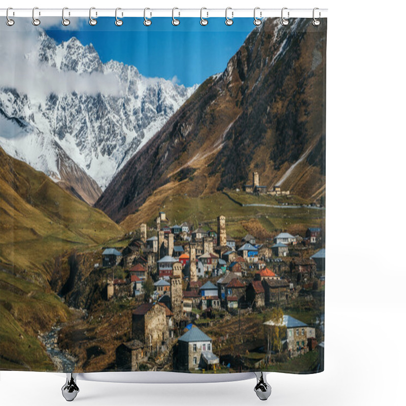 Personality  Svanetian Towers In Ushguli, Upper Svanetia, Georgia Shower Curtains