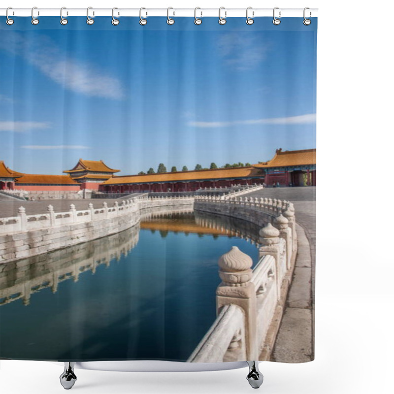 Personality  Beijing Palace Museum Jinshui Bridge Shower Curtains