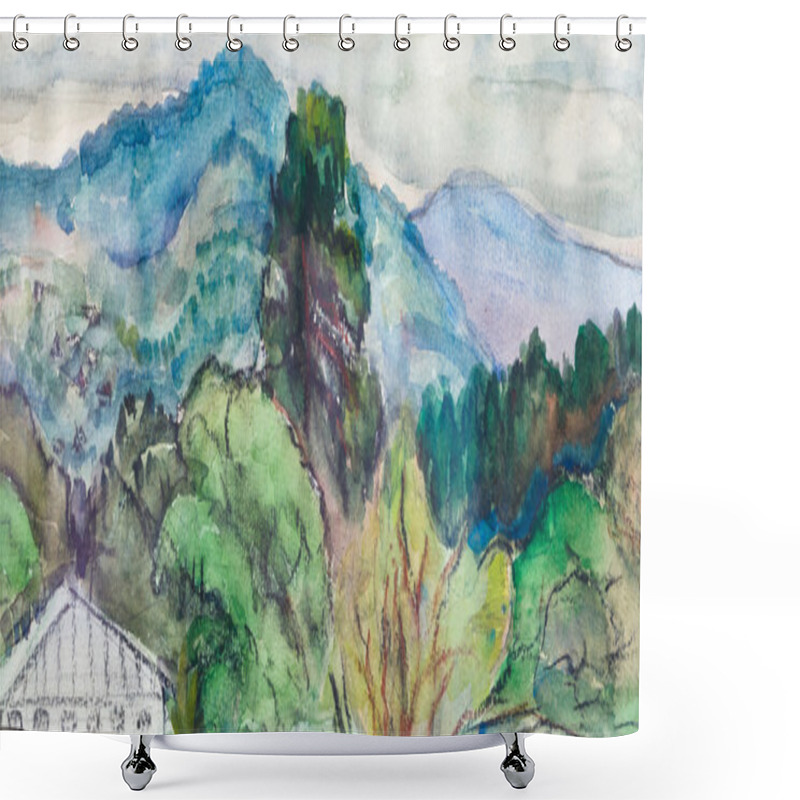 Personality  Mountains Near City Batumi Shower Curtains