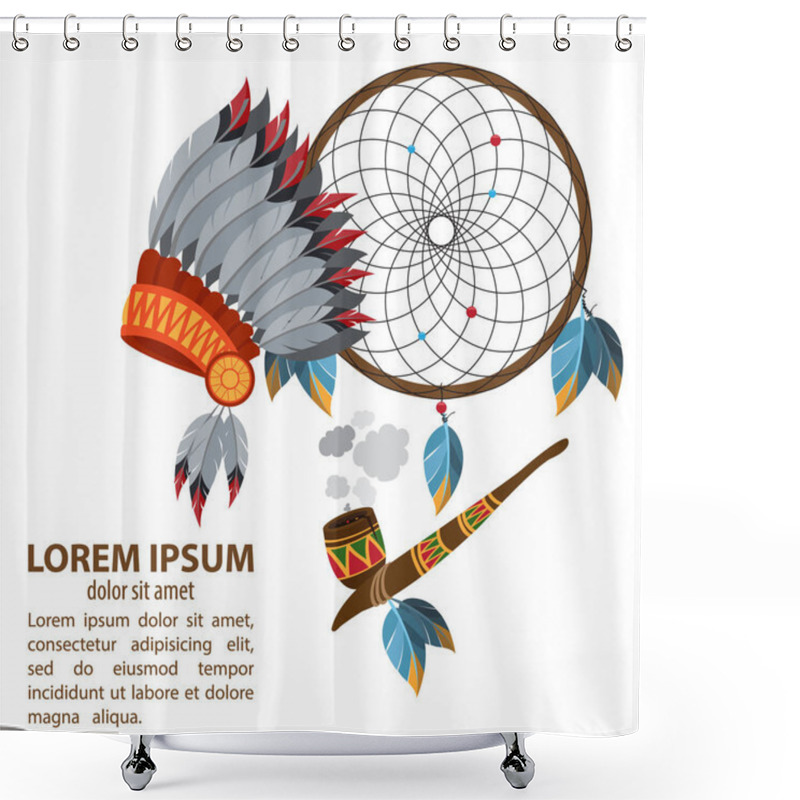 Personality  Dreamcatcher. Indians Talisman.  Shower Curtains