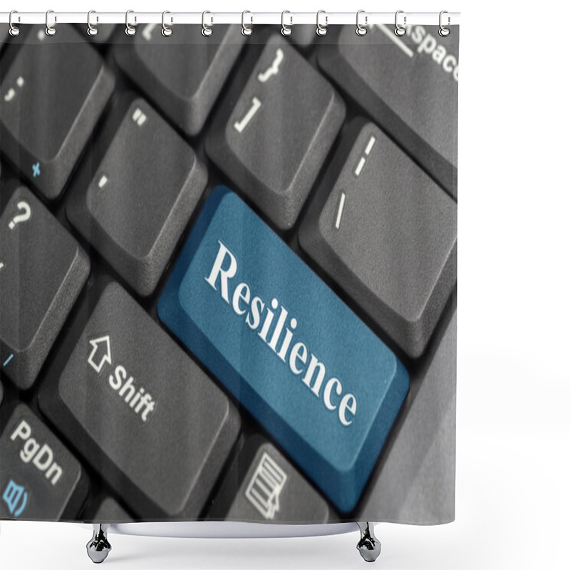 Personality  Resilience On Keyboard Shower Curtains