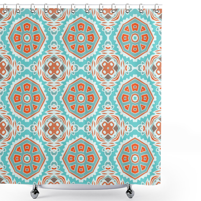 Personality  Seamless Pattern Tiles Shower Curtains