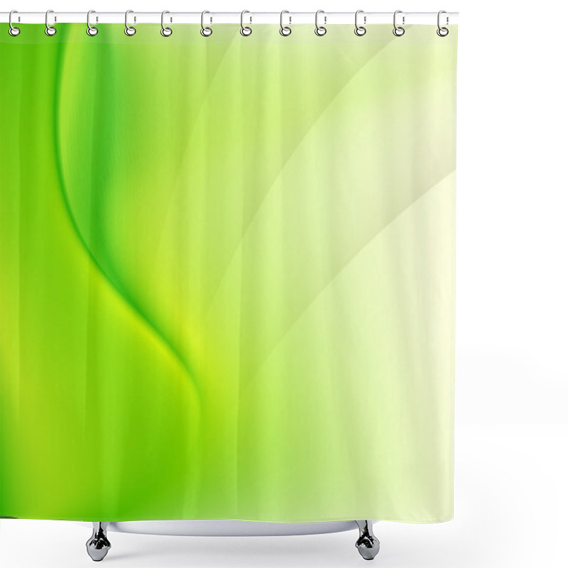 Personality  Green Abstract Background Shower Curtains