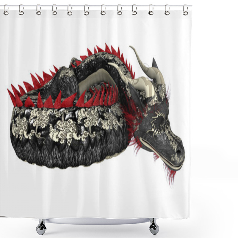 Personality  Sleeping Dragon Shower Curtains