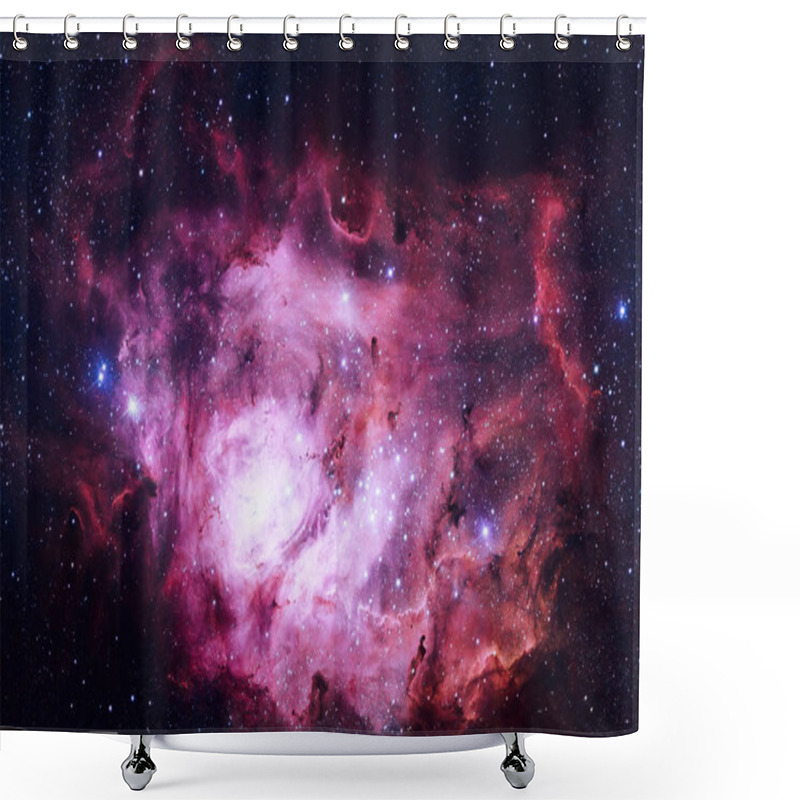 Personality  Lagoon Nebula Located In The Constellation Sagittarius. Shower Curtains