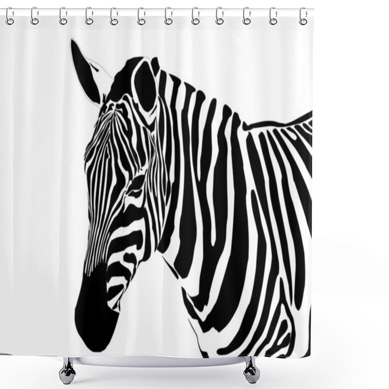 Personality  Zebra Shower Curtains