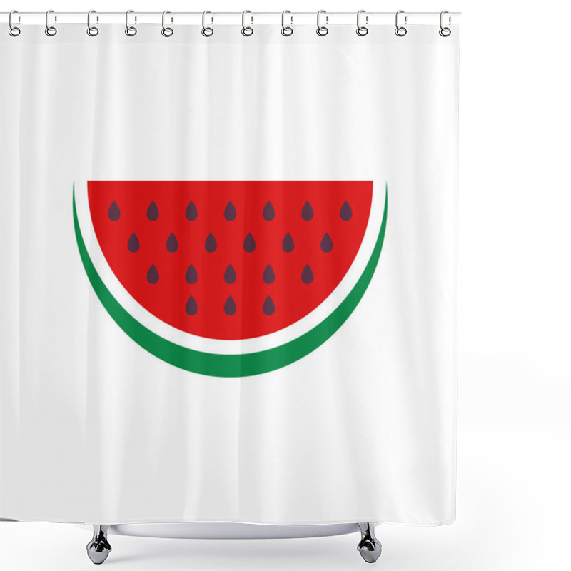 Personality  Watermelon Logo Vector Template, Creative Watermelon Logo Design Concepts Shower Curtains