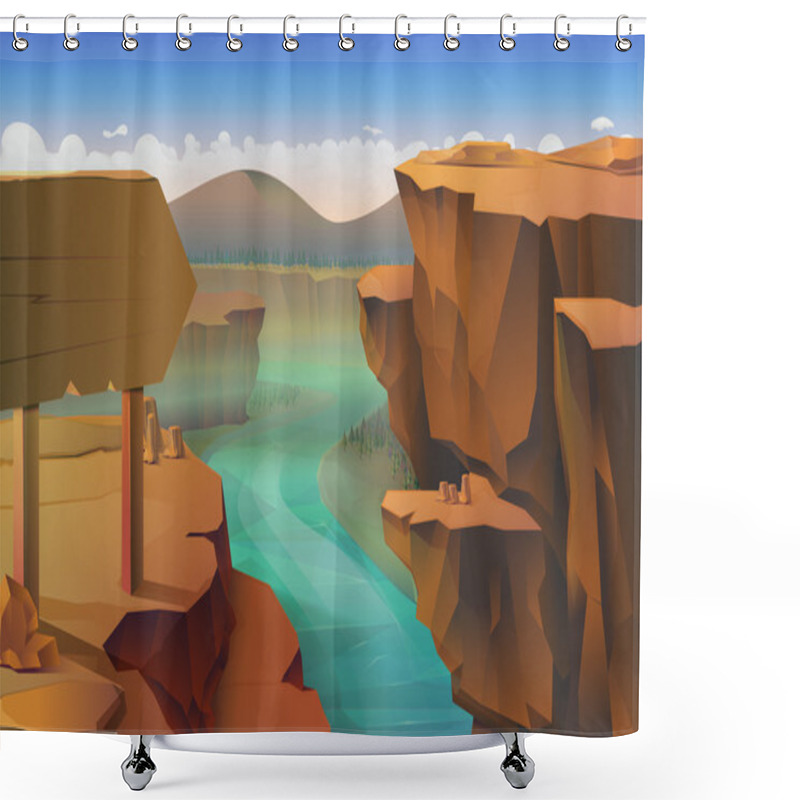 Personality  Canyon, Nature   Background Shower Curtains