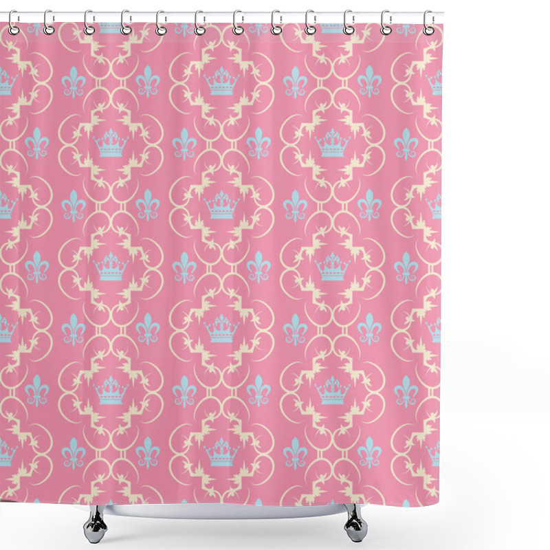 Personality  Retro Seamless Pattern Vector  Shower Curtains