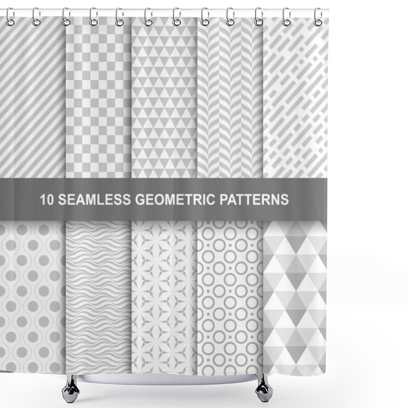 Personality  Modern Geometric Decorative  Patterns Shower Curtains